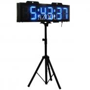 Outdoor LED Race Timing Clock Blue Color Digits 6