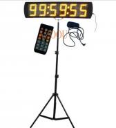 Yellow Color Portable 5 Inch LED Race Timing Clock for Running Events LED Countdown/up Timer
